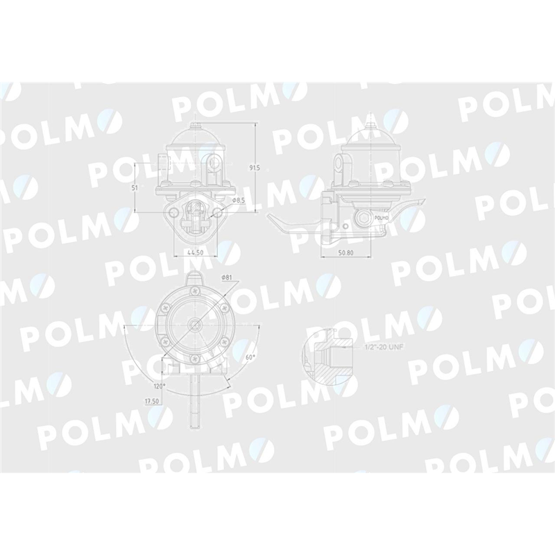 Pompa zasilająca 3637309M91 POLMO-347452062