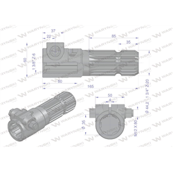 Redukcja adapter na śrubę 1 3/8" 6 wpustów na wałek 1 3/4" 20 wpustów WARYŃSKI-347449722