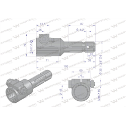 Redukcja adapter na śrubę 1 3/4" 20 wpustów na wałek 1 3/8" 6 wpustów WARYŃSKI-347449734