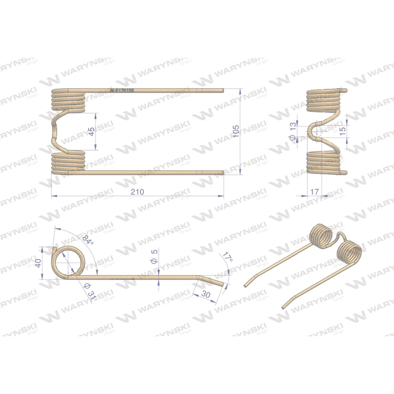 Palec podbieracza zastosowanie John Deere E17615E Waryński-347448938