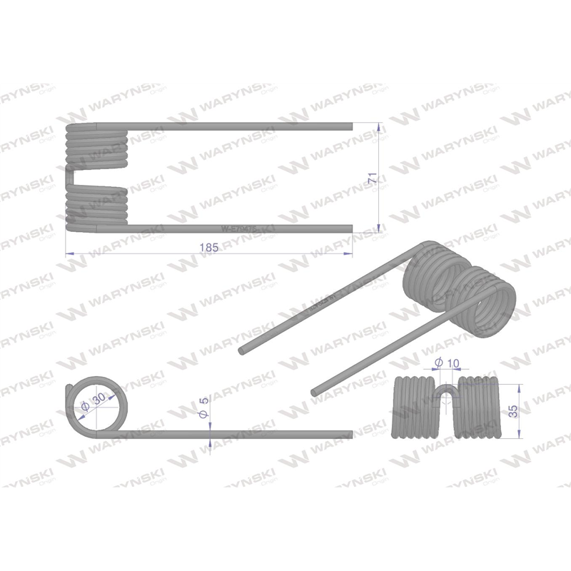 Palec podbieracza zastosowanie John Deere E79475 Waryński-347452160
