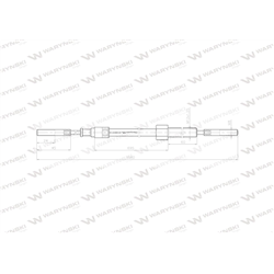 Linka - Hamulec L-1060mm 70112905 ZETOR Waryński-347457092