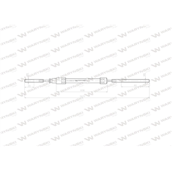 Linka - Hamulec L-1070mm 69112738 ZETOR Waryński-347885389