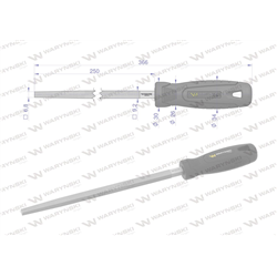Pilnik kwadratowy 250 mm Waryński-347885577