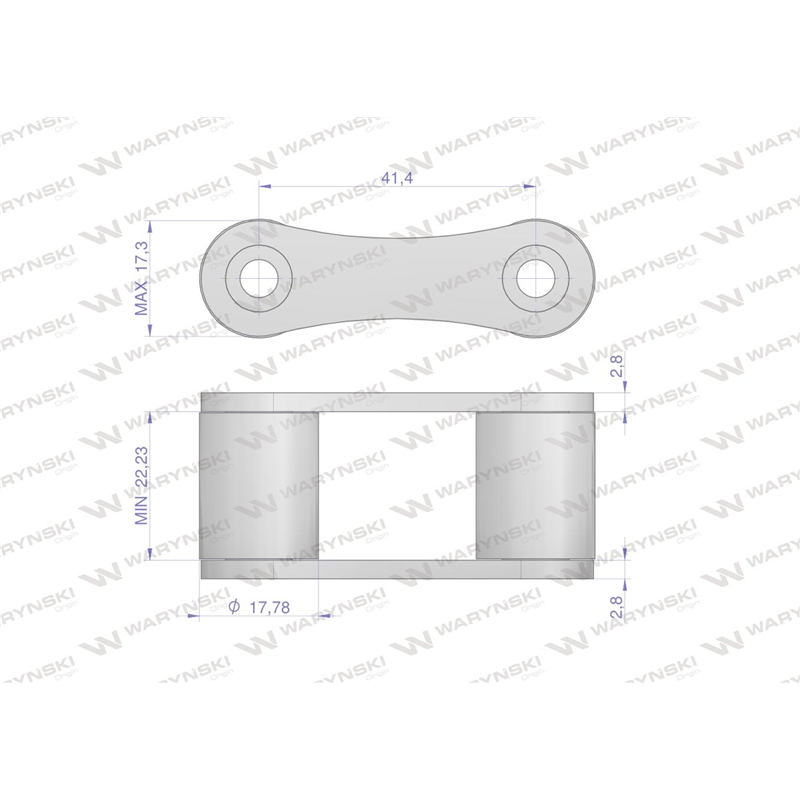 Ogniwo łańcucha S55 Waryński ( sprzedawane po 5 )-347887093