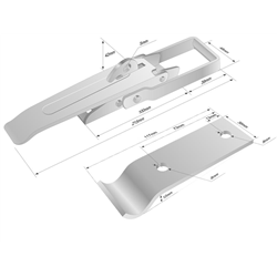SPINACZ BURTY PRZYCZEPY KPL - KLAMRA-347900862