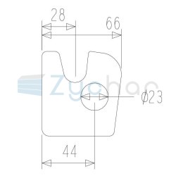 Element spawany do ramy przyczepy długość 70 mm