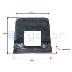 Zawias zamek burty dolny wysyp, Blacha 10 mm