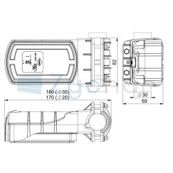 LZD 2789/R1 CLEOfront front lamp with indicator