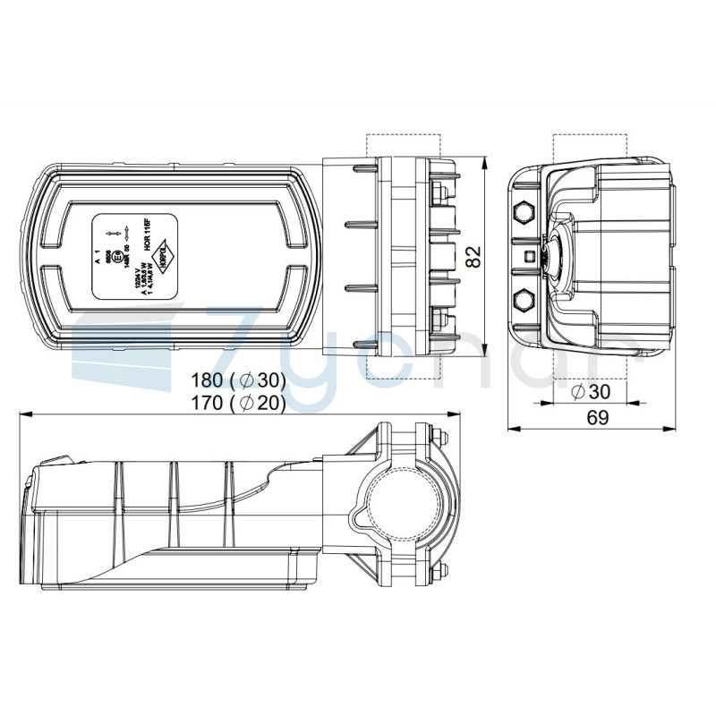 LZD 2789/R1 CLEOfront-Frontleuchte mit Blinker