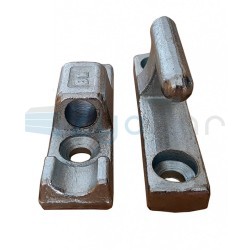Zawias do burty aluminiowej L90 Bolec + gniazdo