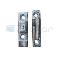 Zawias do burty aluminiowej L90 Bolec + gniazdo