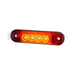 Lampa obrysowa typu SLIM LD 2329 Czerwona do przyczep