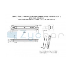 Lampa oświetlenia wnętrza LWD 2526