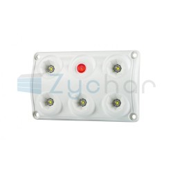 Lampa oświetlenia wnętrza LWD 2153, prostokątna z przełącznikiem