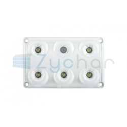 Lampa oświetlenia wnętrza LWD 2153, prostokątna z przełącznikiem