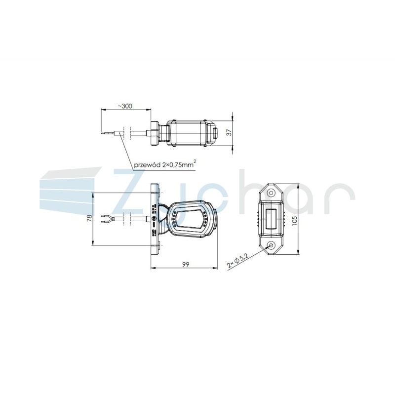 Lampa obrysowa LDCC 2777