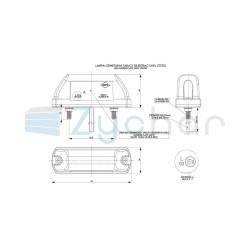 Lampa oświetlenia tablicy rejestracyjnej LTD 702