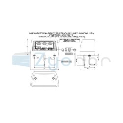 Lampa oświetlenia tablicy rejestracyjnej LTD 2110