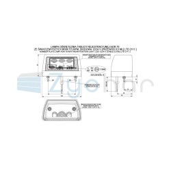 Lampa oświetlenia tablicy rejestracyjnej LTD 2111