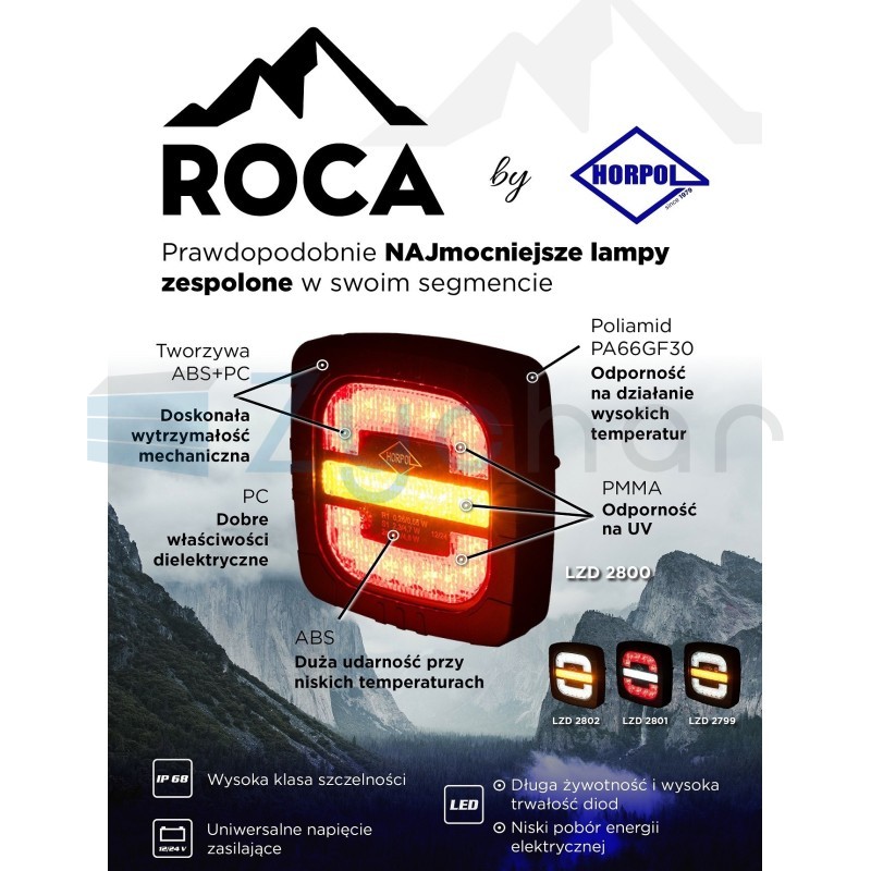Lampa zespolona przednia ROCA LZD 2799