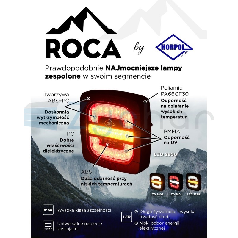 Lampa zespolona tylna ROCA LZD 2800